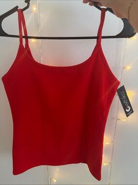 ethika Red Slim Spaghetti Strap Tank